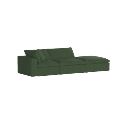 Ari modular corner Sofa with pouffe - Wide fabric range