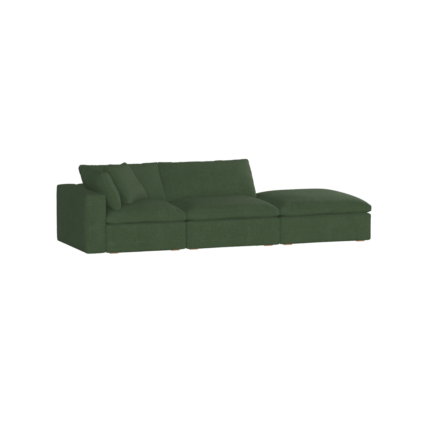 Ari modular corner Sofa with pouffe - Wide fabric range
