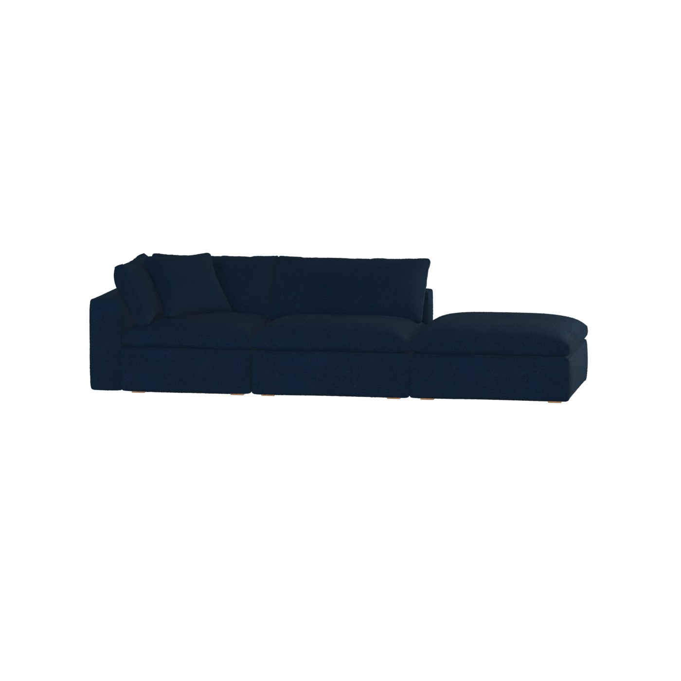 Ari modular corner Sofa with pouffe - Wide fabric range