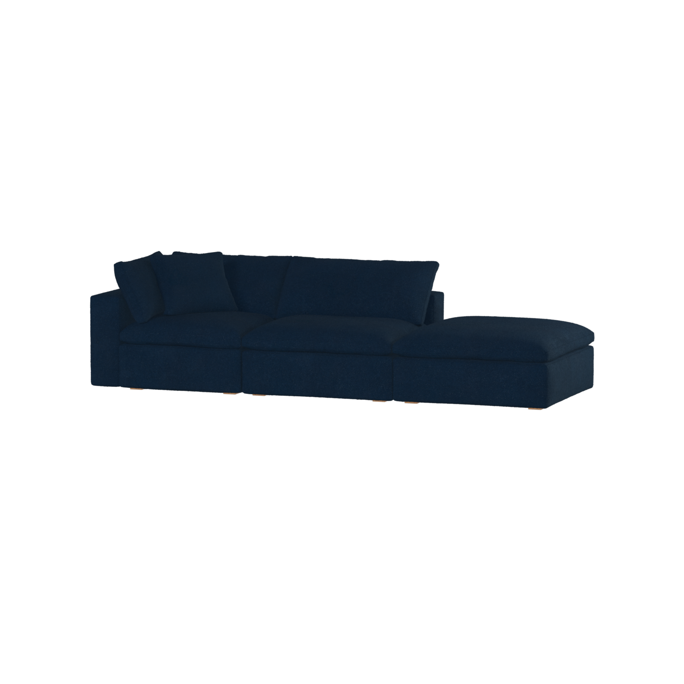 Ari modular corner Sofa with pouffe - Wide fabric range
