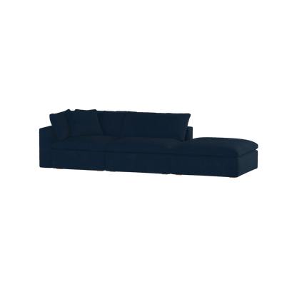 Ari modular corner Sofa with pouffe - Wide fabric range
