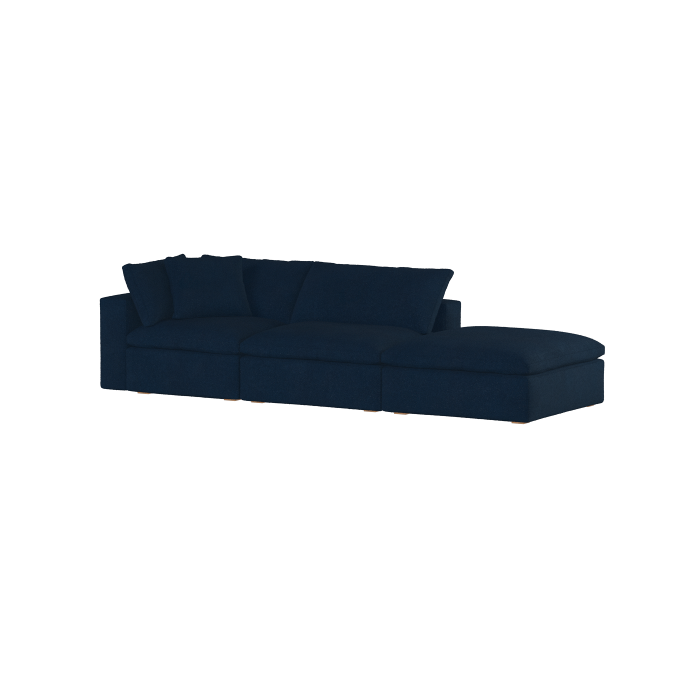 Ari modular corner Sofa with pouffe - Wide fabric range