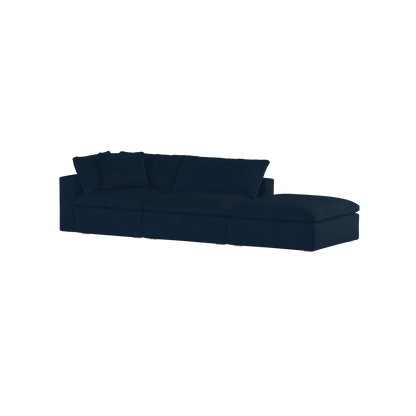 Ari modular corner Sofa with pouffe - Wide fabric range