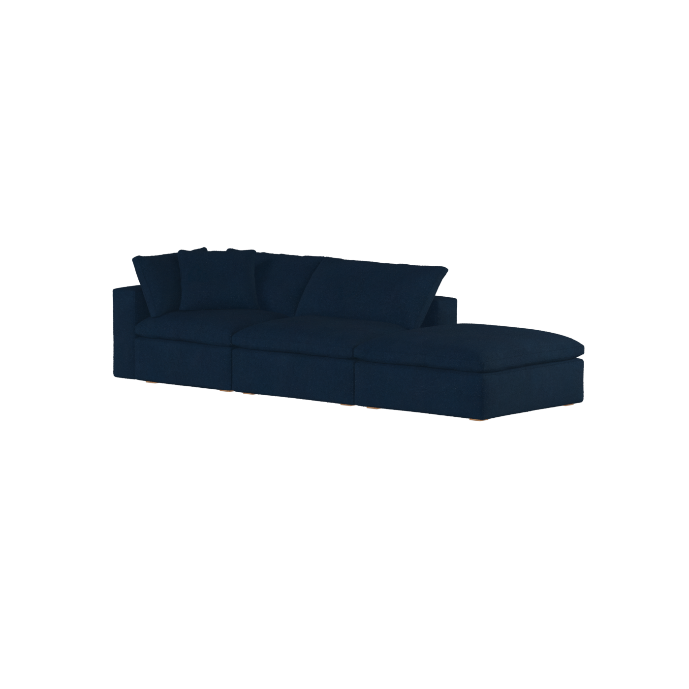 Ari modular corner Sofa with pouffe - Wide fabric range