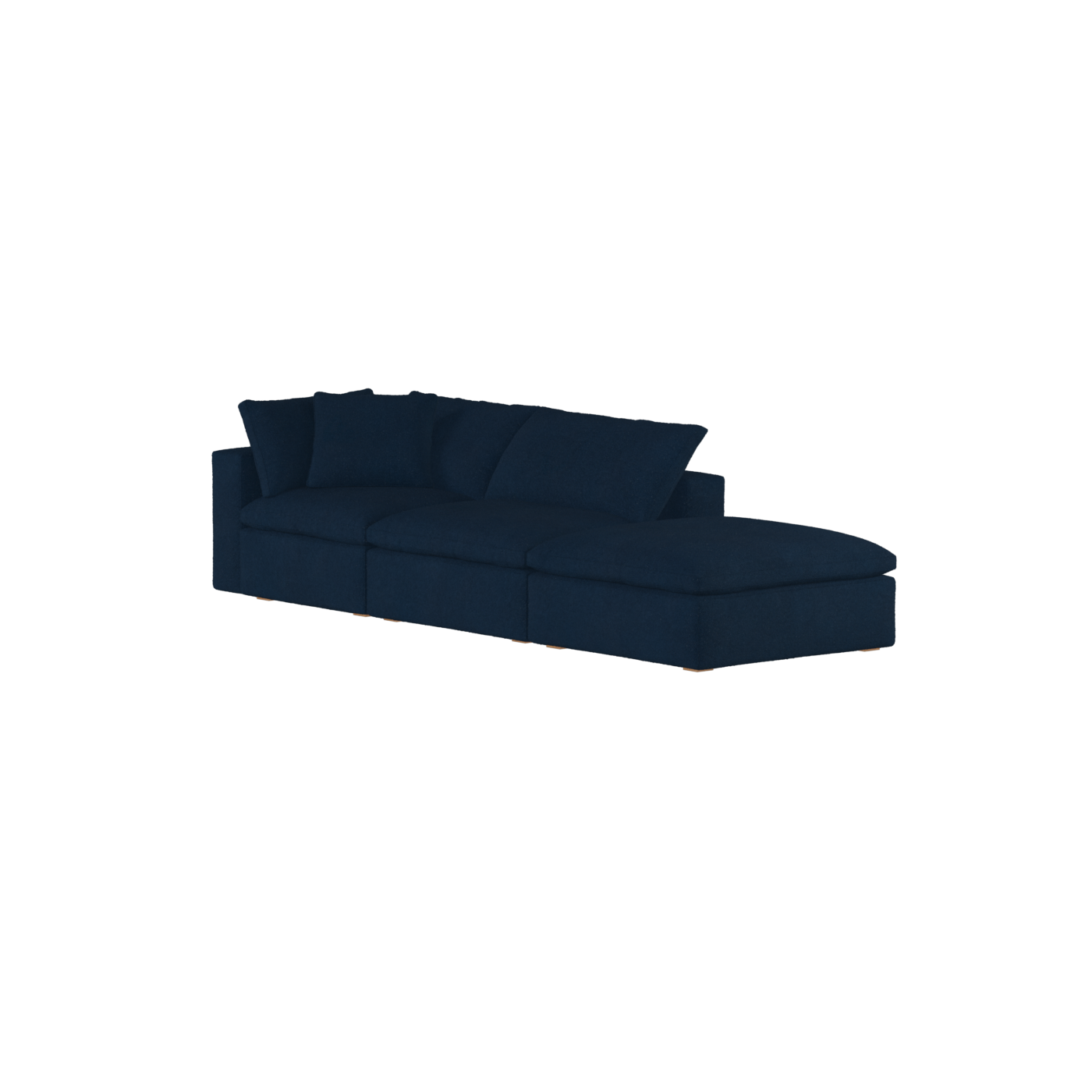 Ari modular corner Sofa with pouffe - Wide fabric range