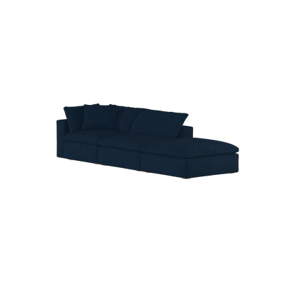 Ari modular corner Sofa with pouffe - Wide fabric range