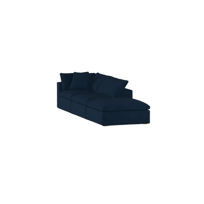 Ari modular corner Sofa with pouffe - Wide fabric range
