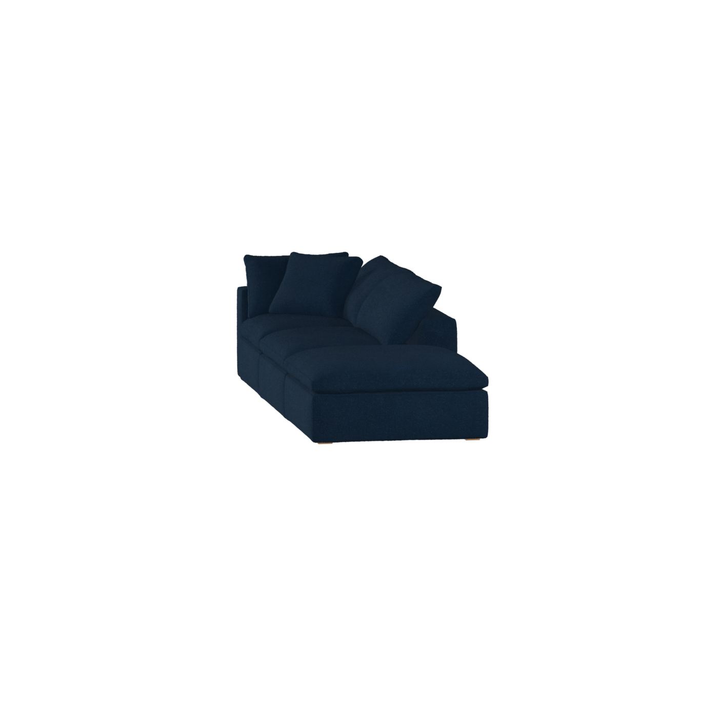 Ari modular corner Sofa with pouffe - Wide fabric range