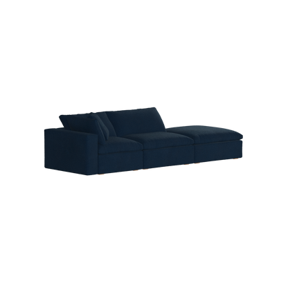 Ari modular corner Sofa with pouffe - Wide fabric range
