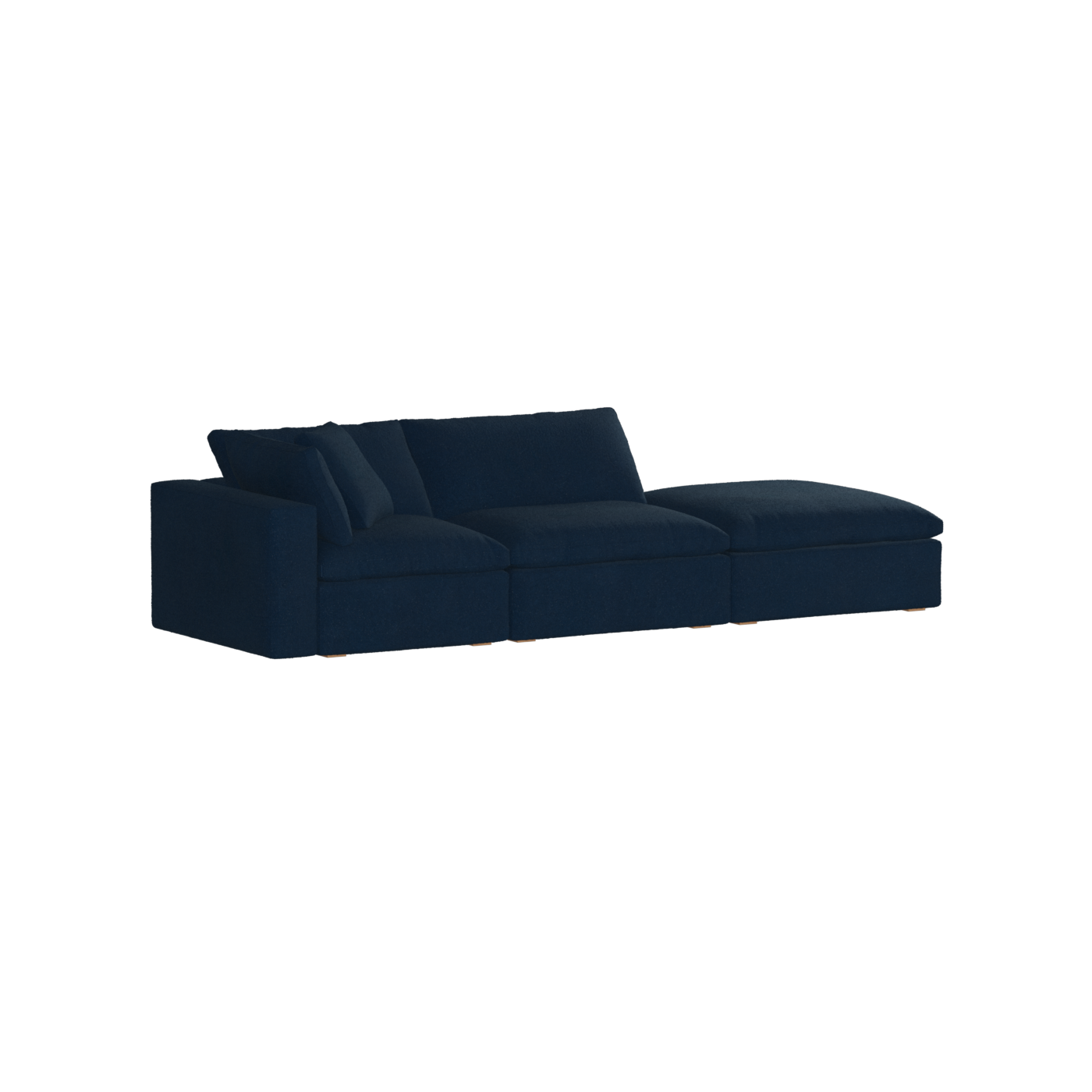 Ari modular corner Sofa with pouffe - Wide fabric range