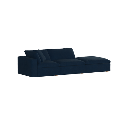 Ari modular corner Sofa with pouffe - Wide fabric range