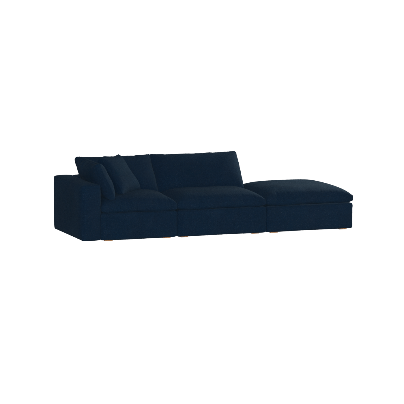 Ari modular corner Sofa with pouffe - Wide fabric range