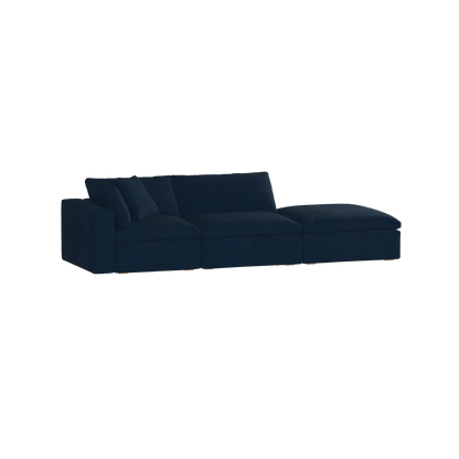 Ari modular corner Sofa with pouffe - Wide fabric range