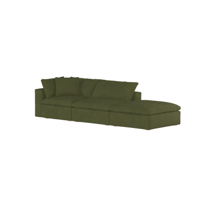 Ari modular corner Sofa with pouffe - Wide fabric range