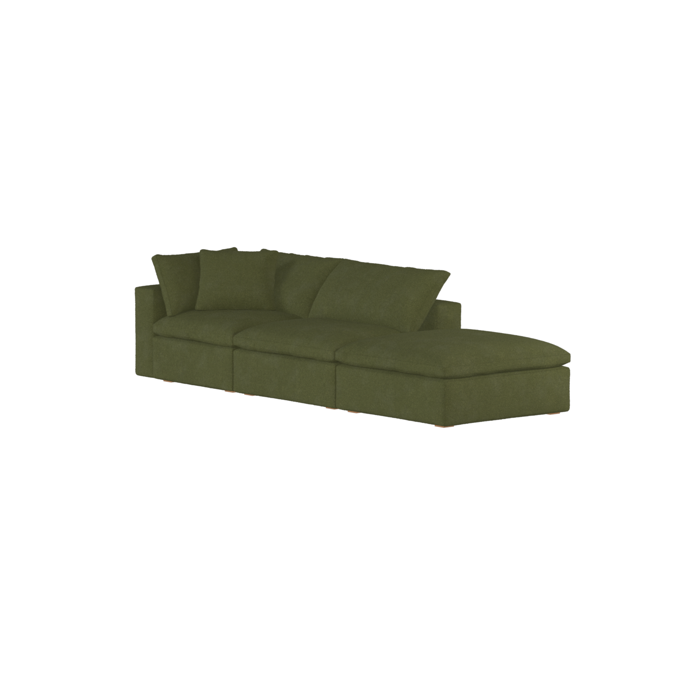 Ari modular corner Sofa with pouffe - Wide fabric range
