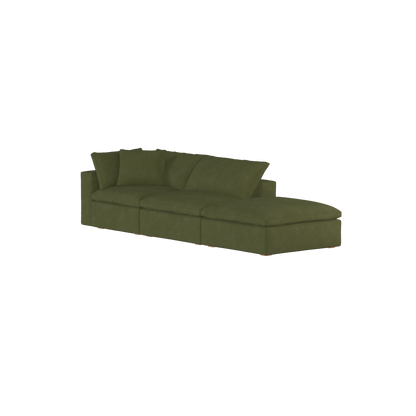 Ari modular corner Sofa with pouffe - Wide fabric range