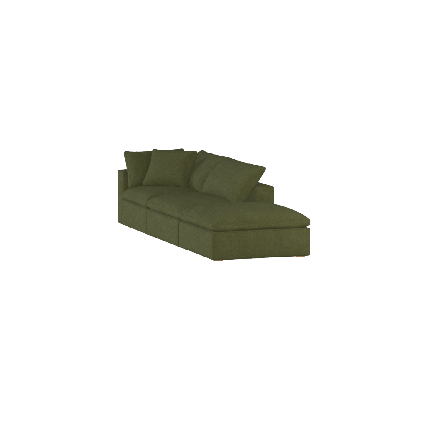 Ari modular corner Sofa with pouffe - Wide fabric range