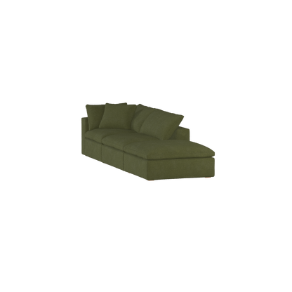 Ari modular corner Sofa with pouffe - Wide fabric range