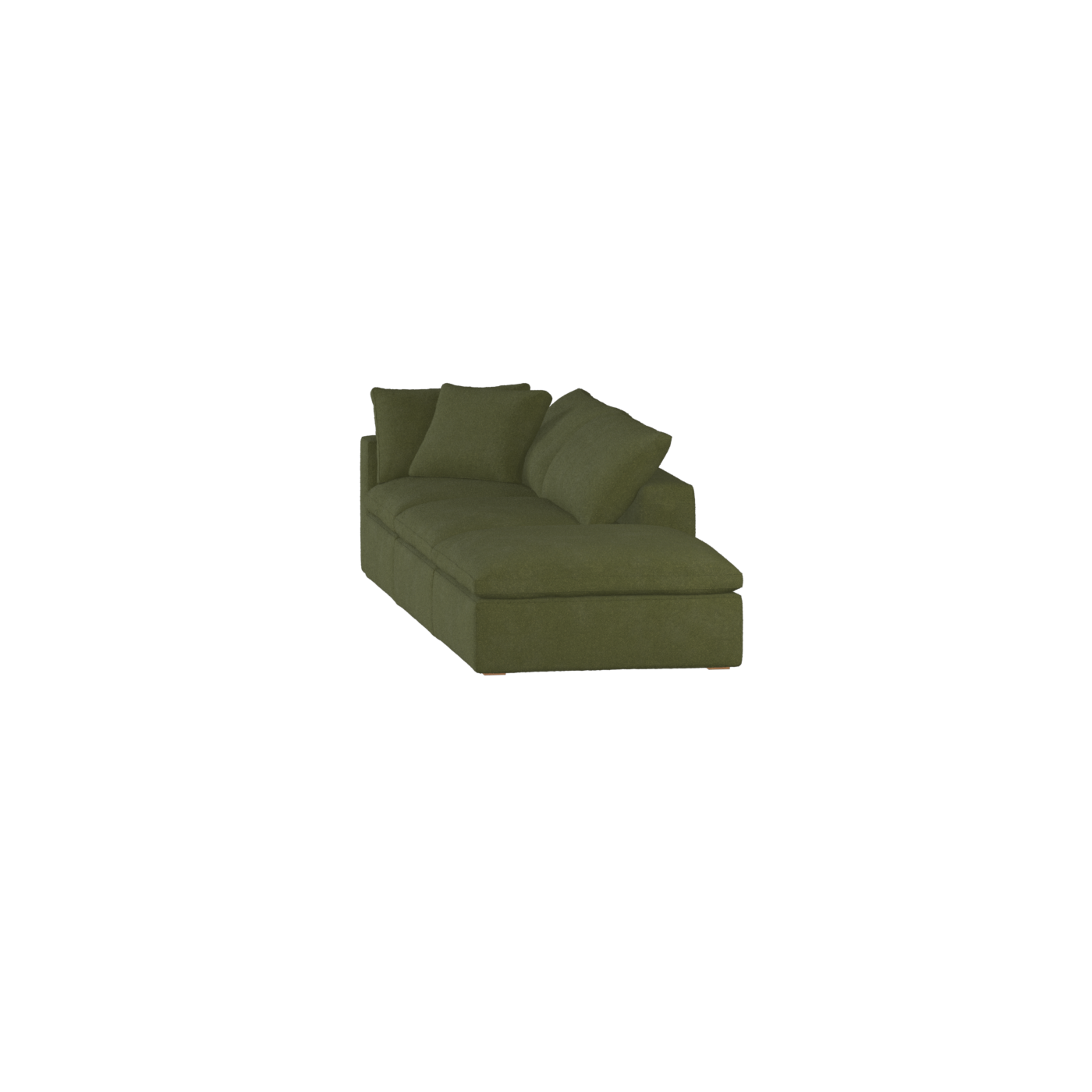 Ari modular corner Sofa with pouffe - Wide fabric range