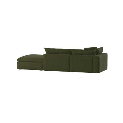 Ari modular corner Sofa with pouffe - Wide fabric range