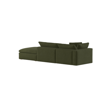 Ari modular corner Sofa with pouffe - Wide fabric range