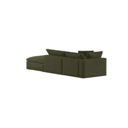Ari modular corner Sofa with pouffe - Wide fabric range