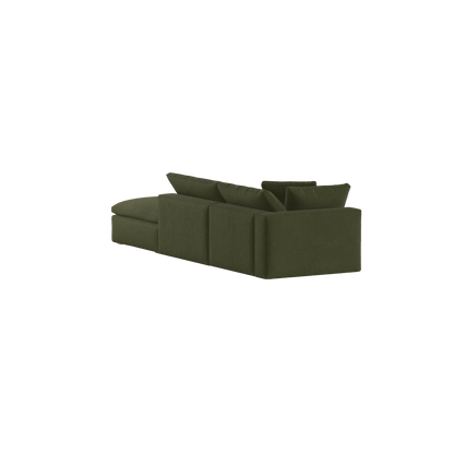 Ari modular corner Sofa with pouffe - Wide fabric range