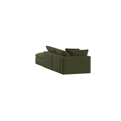Ari modular corner Sofa with pouffe - Wide fabric range