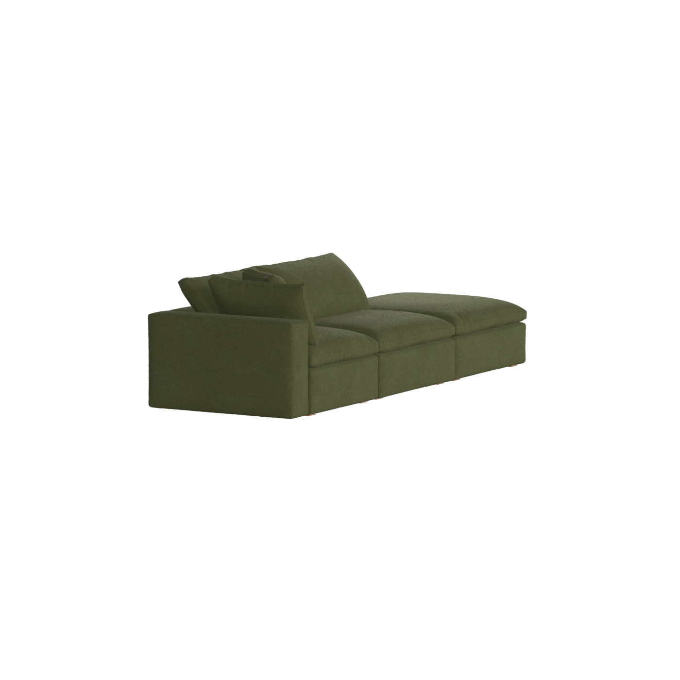 Ari modular corner Sofa with pouffe - Wide fabric range