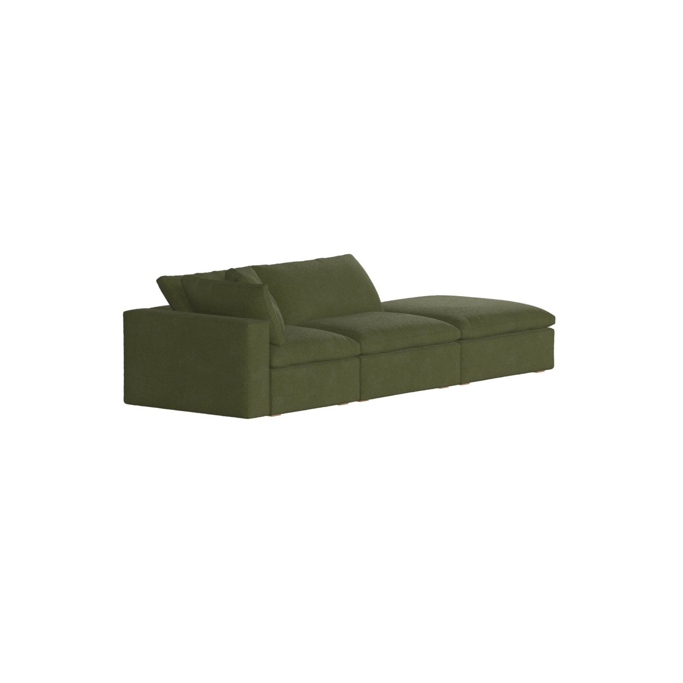 Ari modular corner Sofa with pouffe - Wide fabric range