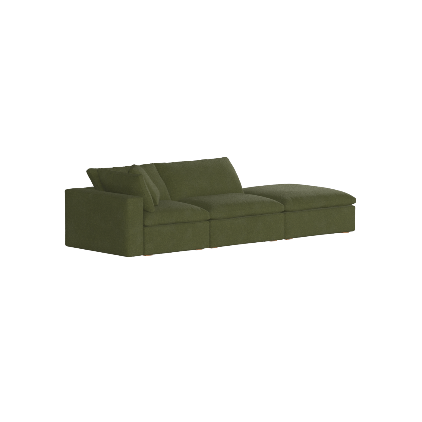 Ari modular corner Sofa with pouffe - Wide fabric range
