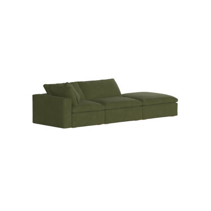 Ari modular corner Sofa with pouffe - Wide fabric range