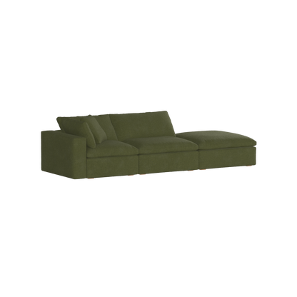 Ari modular corner Sofa with pouffe - Wide fabric range