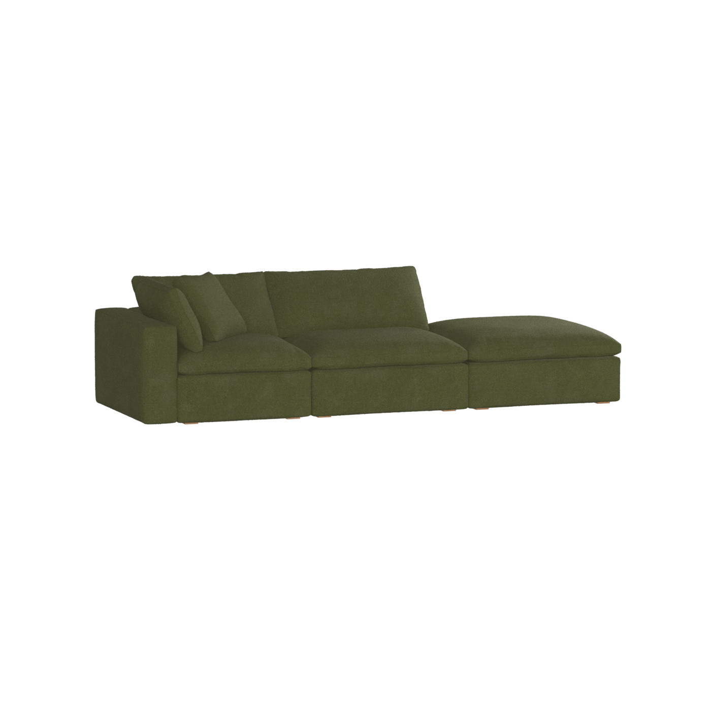 Ari modular corner Sofa with pouffe - Wide fabric range