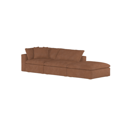 Ari modular corner Sofa with pouffe - Wide fabric range