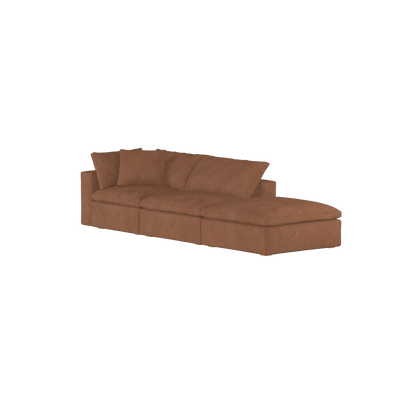 Ari modular corner Sofa with pouffe - Wide fabric range