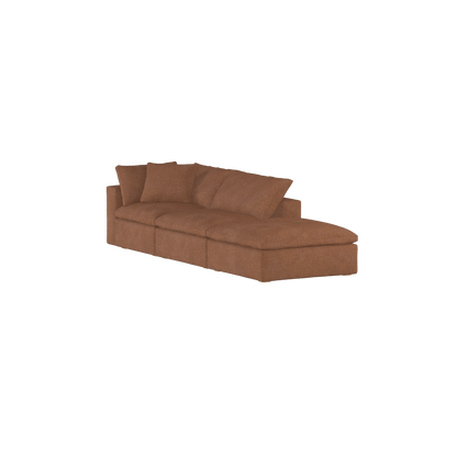 Ari modular corner Sofa with pouffe - Wide fabric range