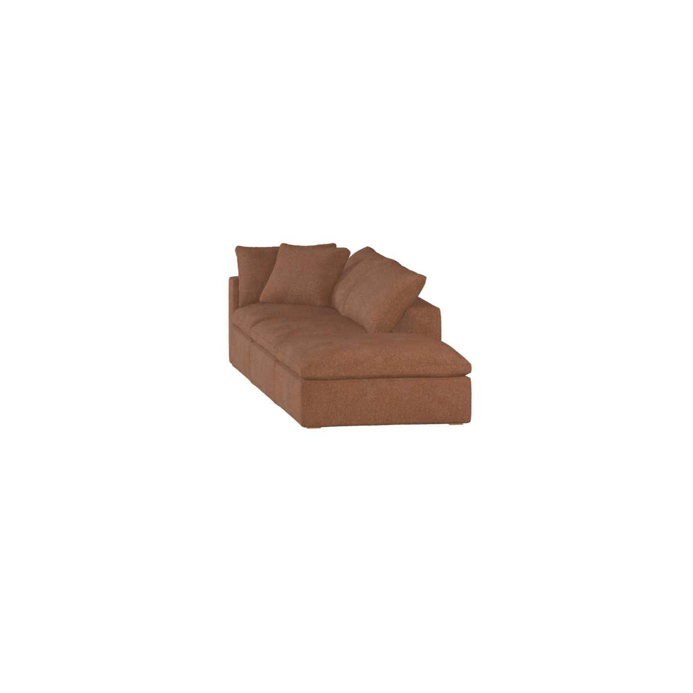 Ari modular corner Sofa with pouffe - Wide fabric range
