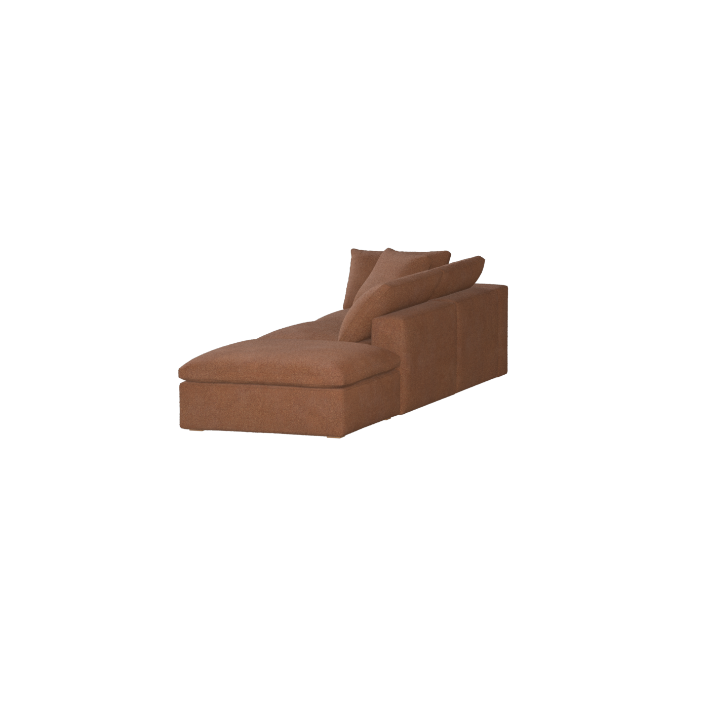 Ari modular corner Sofa with pouffe - Wide fabric range