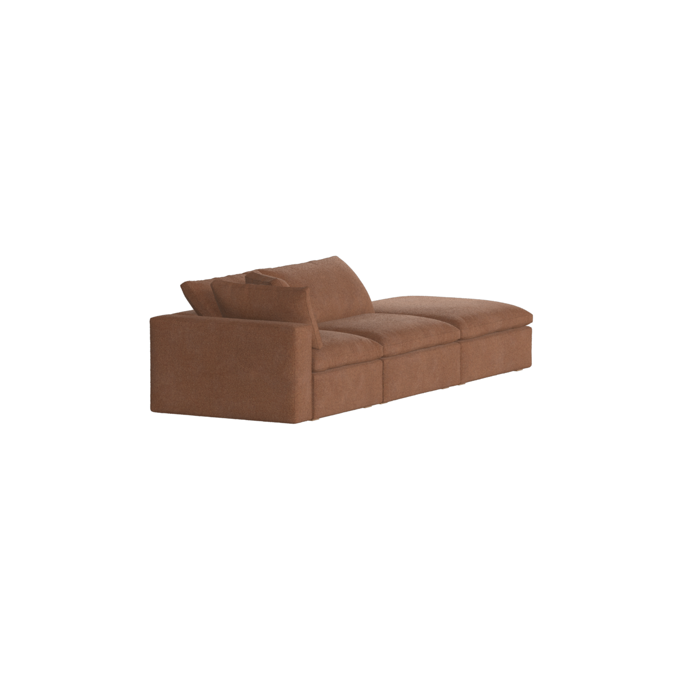 Ari modular corner Sofa with pouffe - Wide fabric range
