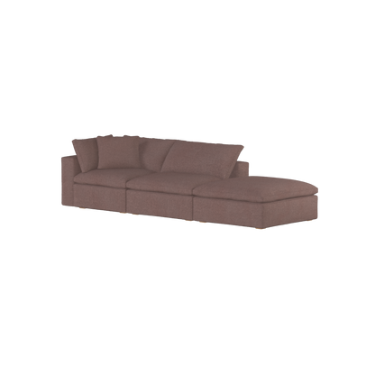 Ari modular corner Sofa with pouffe - Wide fabric range
