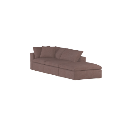 Ari modular corner Sofa with pouffe - Wide fabric range