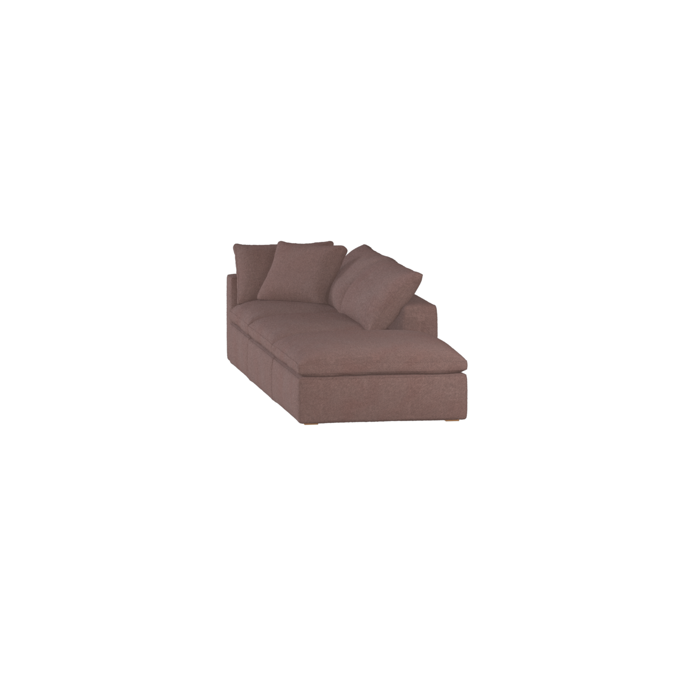 Ari modular corner Sofa with pouffe - Wide fabric range