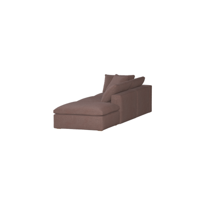 Ari modular corner Sofa with pouffe - Wide fabric range