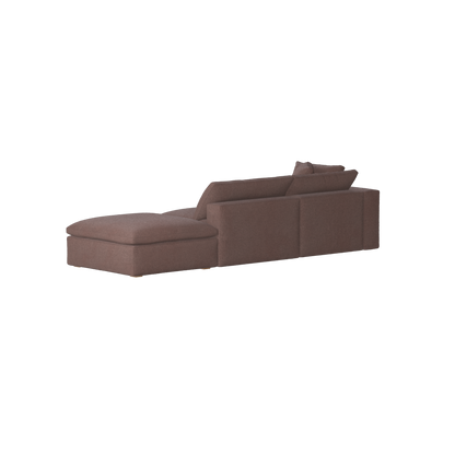Ari modular corner Sofa with pouffe - Wide fabric range
