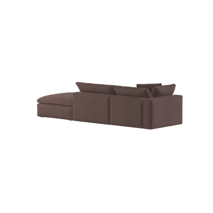 Ari modular corner Sofa with pouffe - Wide fabric range