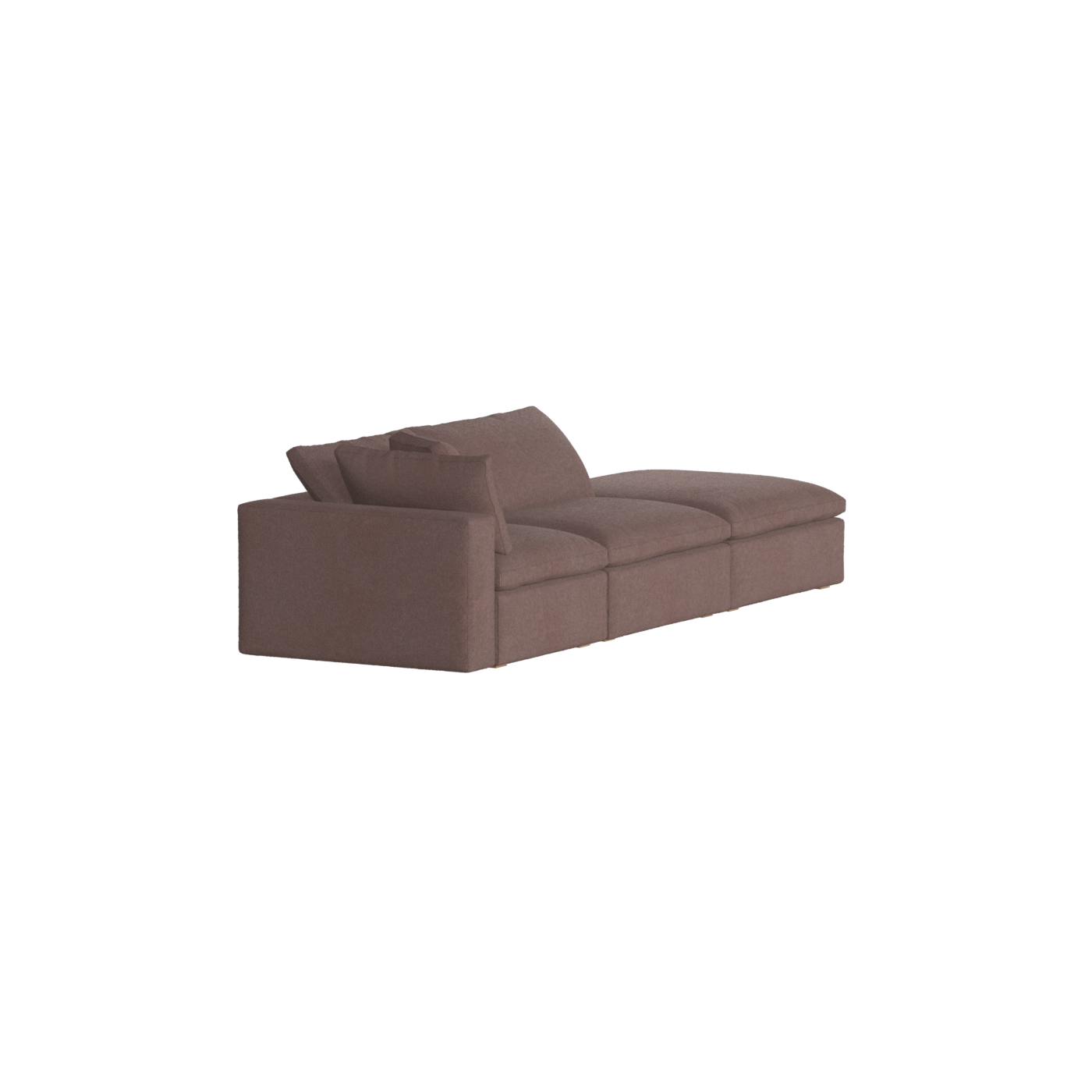 Ari modular corner Sofa with pouffe - Wide fabric range