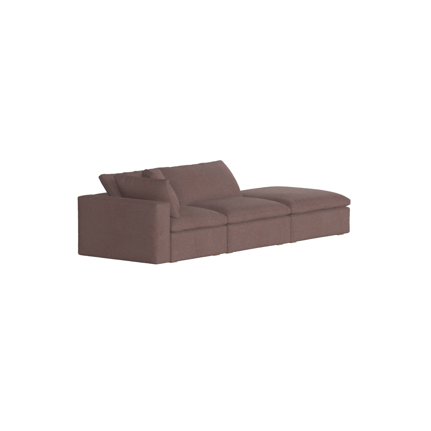 Ari modular corner Sofa with pouffe - Wide fabric range