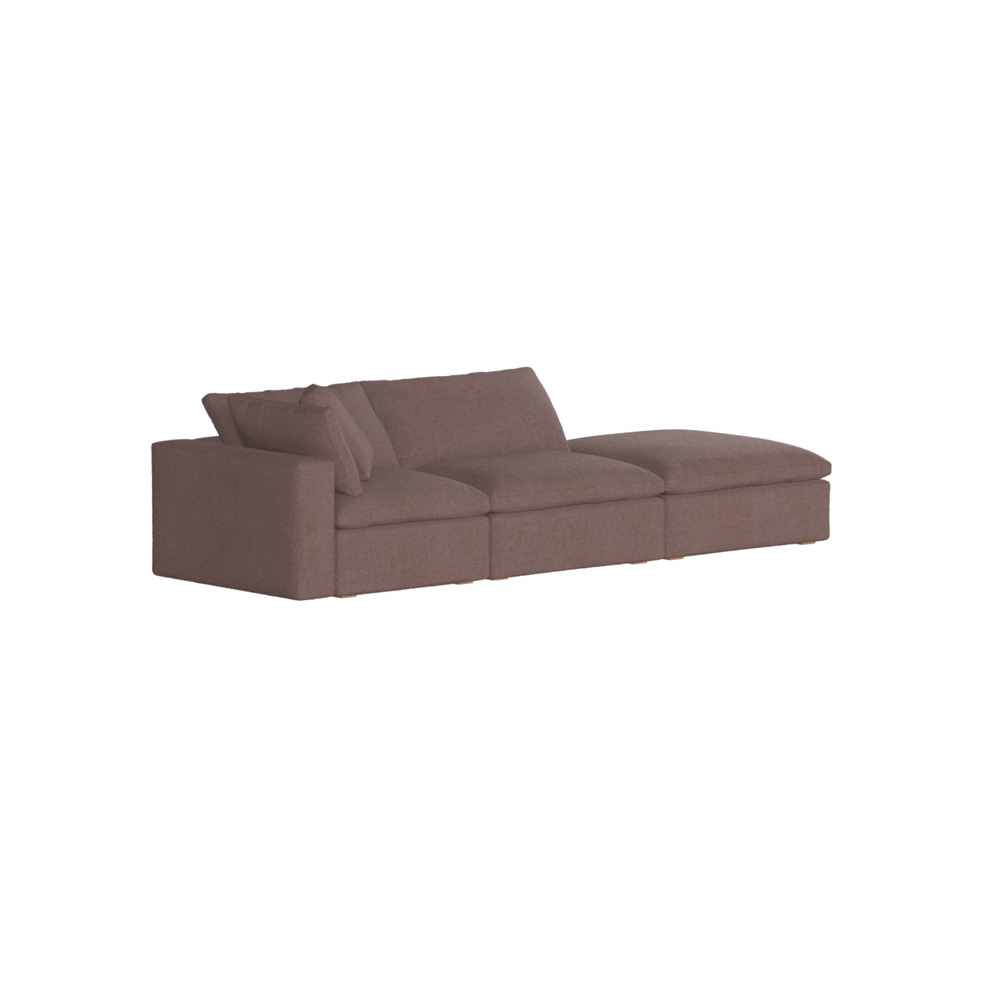 Ari modular corner Sofa with pouffe - Wide fabric range