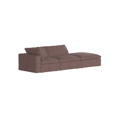 Ari modular corner Sofa with pouffe - Wide fabric range